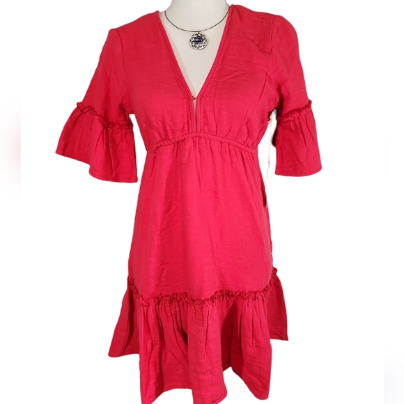 Billabong Open Back Red Dress. S - Picture 11 of 16